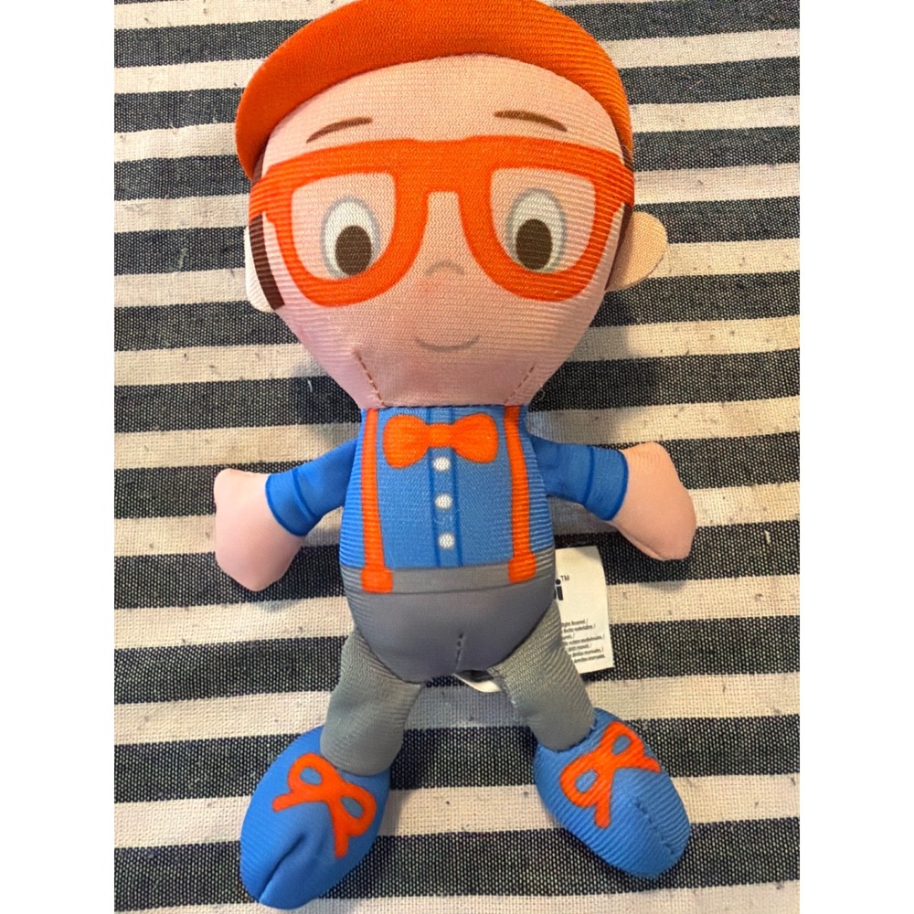 Blippi Plush Stuffed Animal Moonbug Entertainment Orange Glasses Bowtie 2020 9in